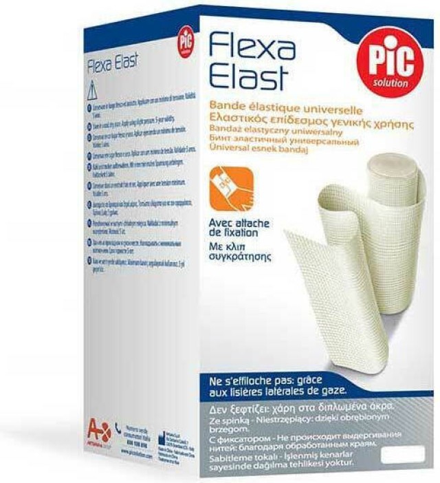 PiC Solution Flexa Elast Ελαστικός Επίδεσμος, 12cm x 4.5m