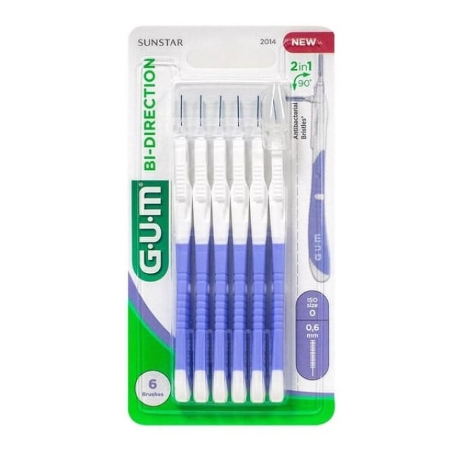 Gum Bi-Directional Ultra Fine Μεσοδόντια Bουρτσάκια κατά της Πλάκας...