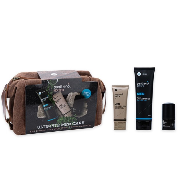 Panthenol Extra Ultimate Men Care Promo με Panthenol Extra Men Αφρόλουτρο & Σαμπουάν 200ml + Ενυδατική Κρέμα Προσώπου & Ματιών 100ml + Αποσμητικό Roll On 50ml