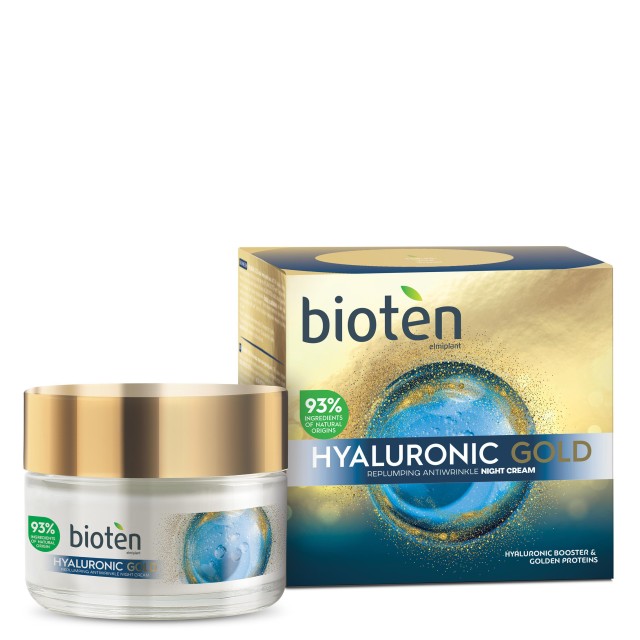 Bioten Hyaluronic Gold Κρέμα Νύχτας, 50ml