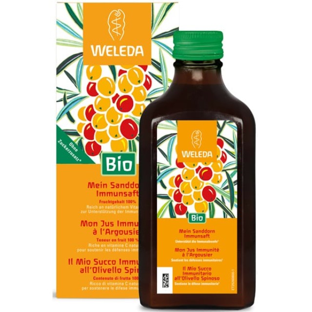 Weleda Sanddorn Immunsaft Καθαρός Xυμός Ιπποφαούς με Βιταμίνη C, 200ml