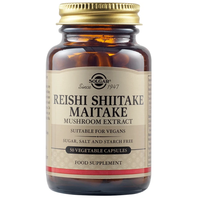Solgar Reishi Shitake Maitake Mushroom Extract Dietary Supplement...