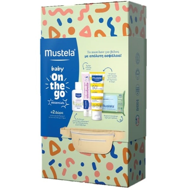 Mustela Baby On the Go Promo Μωρομάντηλα 60τμχ + Κρέμα Αλλαγής Πάνα...