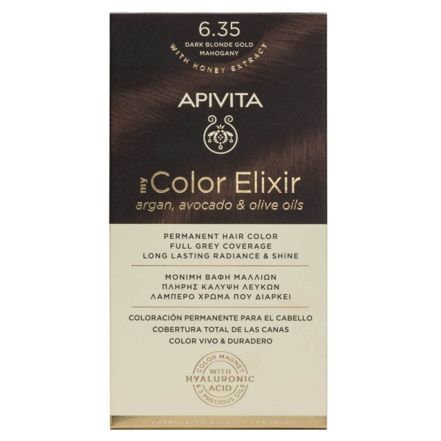 Apivita My Color Elixir 6.35 Ξανθό Σκούρο Μελί Μαονί