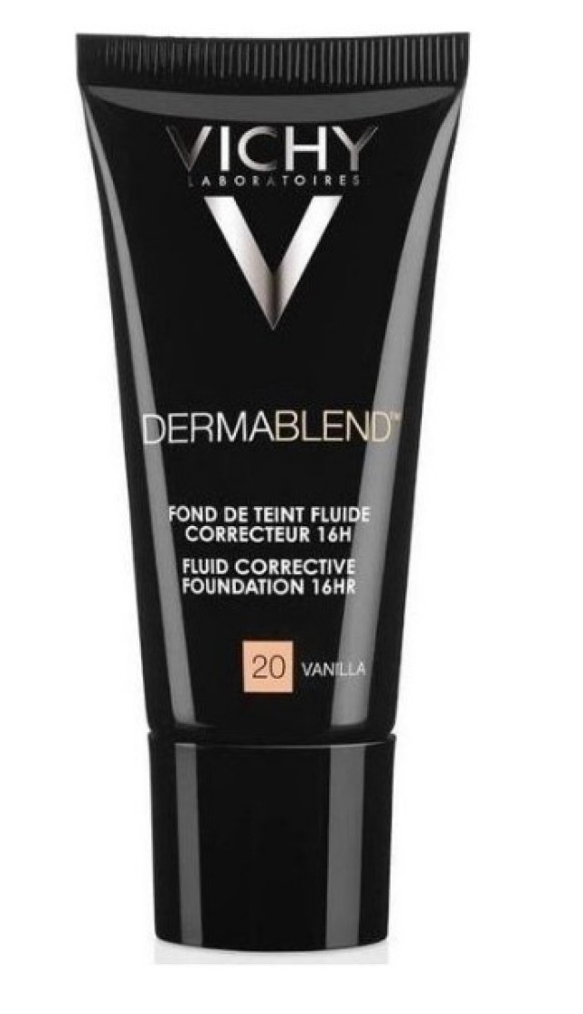 Vichy Dermablend Fluid Καλυπτικό Ματ Make-up SPF35 20 Vanilla, 30ml