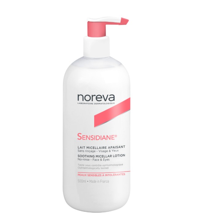 Noreva Sensidiane Soothing Micellar Lotion No-Rinse Face & Eyes Γαλάκτωμα Καθαρισμού Χωρίς Ξέβγαλμα, 500ml