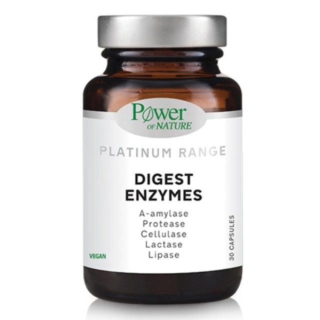 Power Health Platinum Range Digest Enzymes Συμπλήρωμα Διατροφής με 5 Πεπτικά Ένζυμα, 30 Κάψουλες