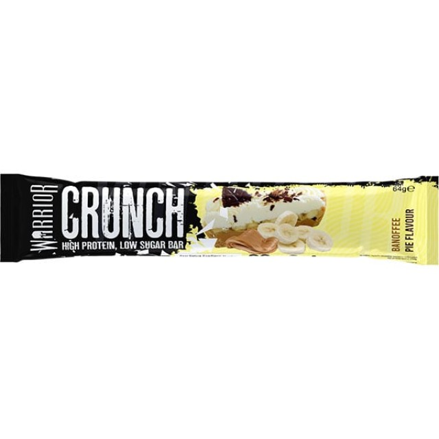 Warrior Crunch Μπάρα Πρωτεΐνης με Γεύση Banoffee Pie, 64g