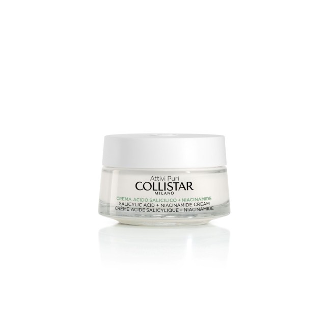 Collistar Attivi Puri Salicylic Acid + Niacinamide Cream Κρέμα Κατά Των Ατελειών Με Σαλικυλικό Οξύ & Νιασιναμίδη, 50ml