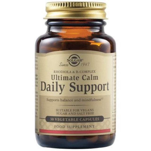 Solgar Ultimate Calm Daily Support Καθημερινό Συμπλήρωμα Διατροφής Για Ψυχολογική Ισορροπία, 30 Κάψουλες