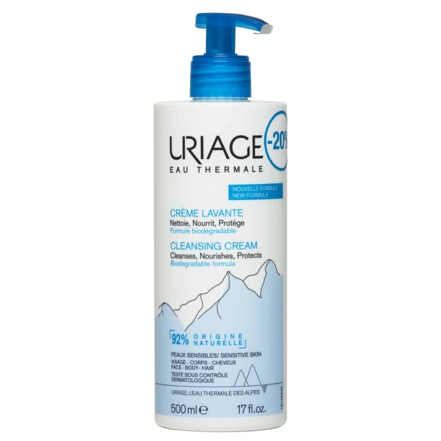 Uriage Eau Thermale Cleansing Cream Κρέμα Καθαρισμού 500ml PR(STICKER -20%)