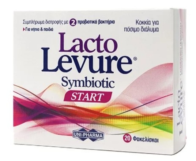 Unipharma LactoLevure Symbiotic Start Συμπλήρωμα Διατροφής Προβιοτικών για Παιδιά, 20 Φακελίσκοι