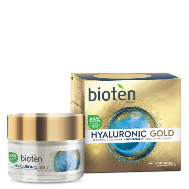 Bioten Hyaluronic Gold Κρέμα Ημέρας, 50ml
