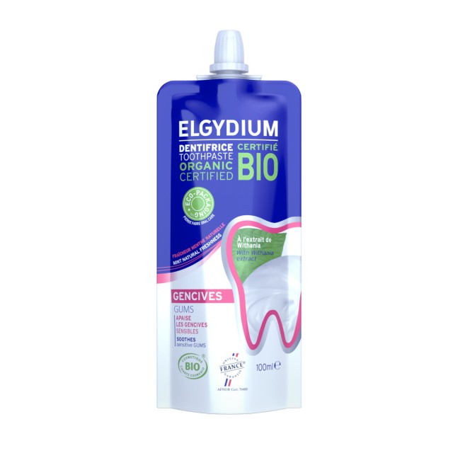 Elgydium Eco Bio Gums Οικολογικά Σχεδιασμένη Οδοντόκρεμα για Ευαίσθητα Ούλα, 100ml