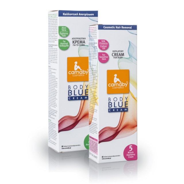 Carnaby Body Blue Αποτριχωτική Κρέμα Σώματος για Κανονικό Δέρμα, 150ml