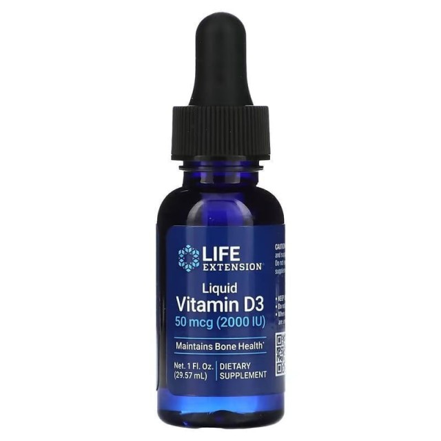 Life Extension Liquid Vitamin D3 Βιταμίνη D3 Σε Υγρή Μορφή 2000iu, 29.57ml