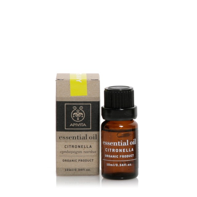 Apivita Essential Oil Citronella Αιθέριο Έλαιο Σιτρονέλα, 10ml