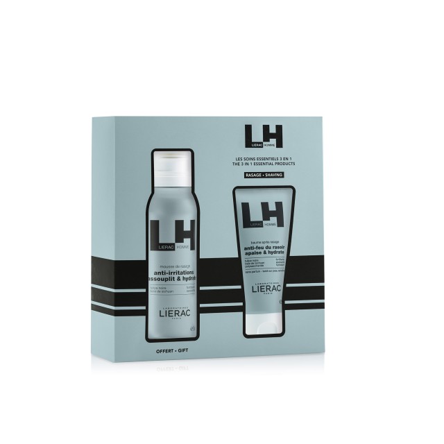 Lierac Homme Πακέτο Προσφοράς After Shave Balm, 75ml & Δώρο Anti-Irritations Shaving Foam, 150ml