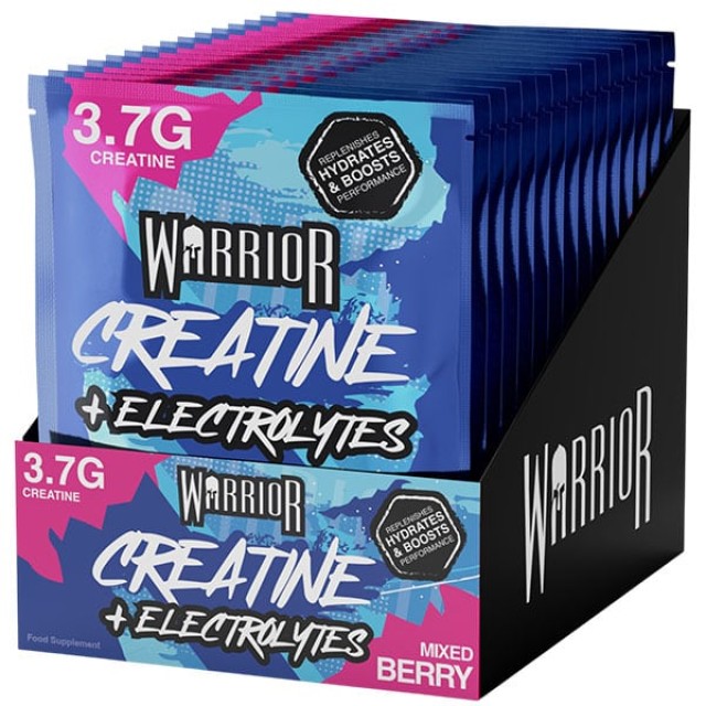 Warrior Creatine Plus Electrolytes Mixed Berry, 15 Φακελίσκοι