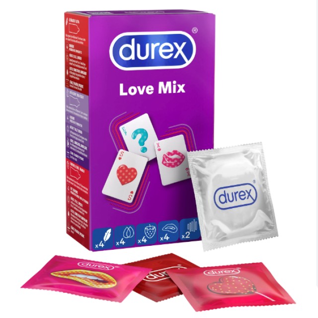 Durex Love Mix Collection Ποικιλία από Προφυλακτικά, 18 τεμάχια
