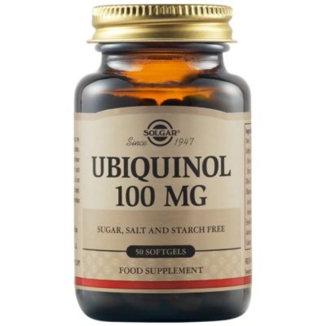 Solgar Ubiquinol 100mg CoQ-10, 50 Μαλακές Κάψουλες