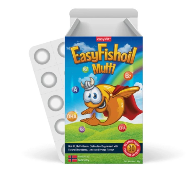 Power Health Easyfishoil Multi Συμπλήρωμα Διατροφής Για Παιδιά Με Ω...