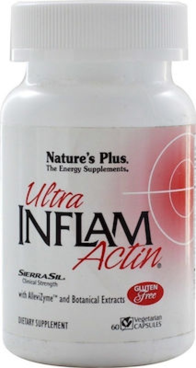 Natures Plus Ultra Inflam Actin Αντιφλεγμονική, Αναλγητική και Αντιαρθριτικη Δράση 60 Φυτικές Κάψουλες