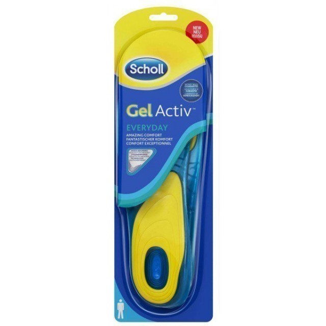 Scholl Gelactiv Everyday Καινοτομικοί Ανατομικοί Πάτοι Ανδρικοί για Όλη την Ημέρα, 1 Ζευγάρι