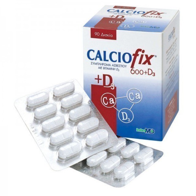 Intermed Calciofix 600mg + 200IU D3 Συμπλήρωμα Διατροφής Ασβέστιο - Βιταμίνη D, 90 Ταμπλέτες