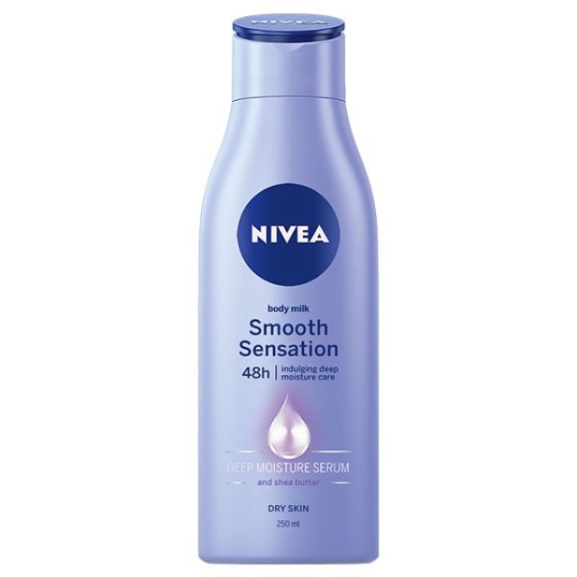 Nivea Body Milk Smooth Sensation Ενυδατικό Γαλάκτωμα Σώματος για Ξηρές Επιδερμίδες, 250ml