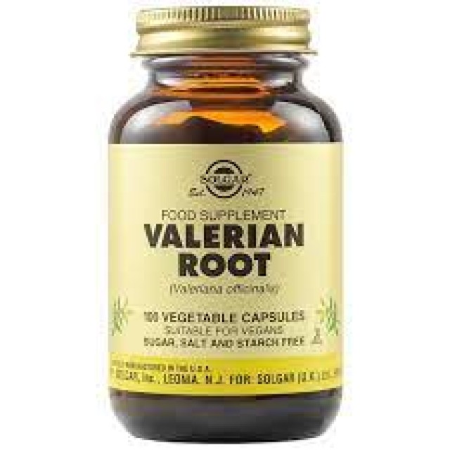 Solgar Valerian Root Βαλεριάνα, 100 Φυτικές Κάψουλες
