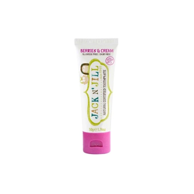 Jack N Jill Natural Certified Toothpaste Berries & Cream 6m+ Παιδικ...