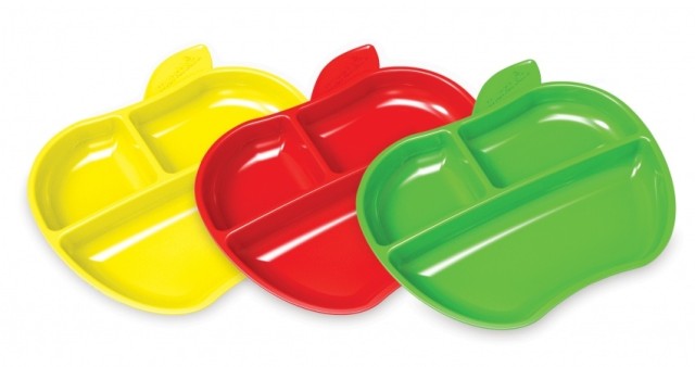 Munchkin Apple Plates Πιάτα σε Σχήμα Μήλου 6m+, 3 τεμάχια