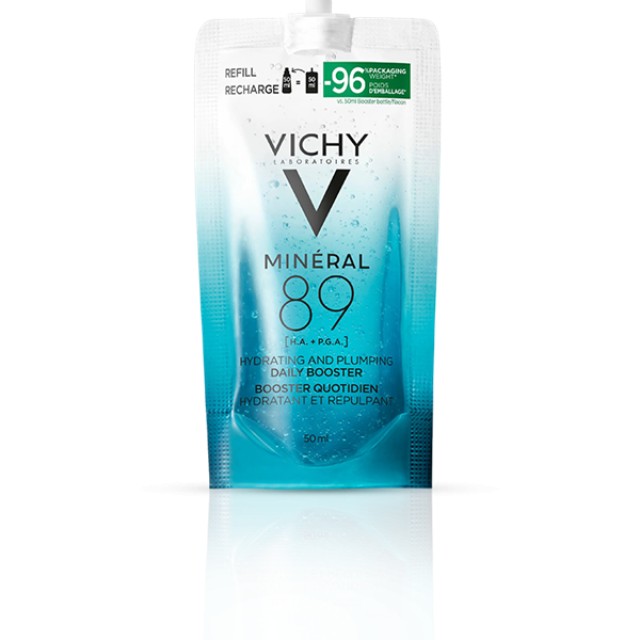 Vichy Mineral 89 Hydrating & Plumping Daily Booster Serum Refill Εν...