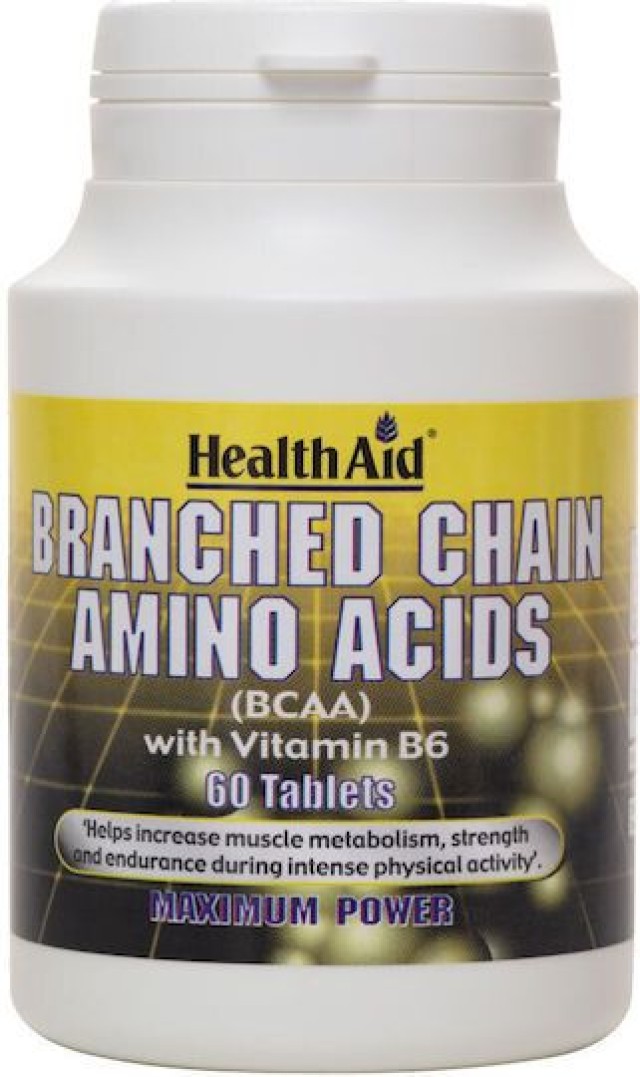 Health Aid Branched Chain Amino Acids (BCAA) With Vitamin B6 Συμπλή...