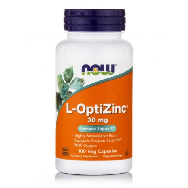Now Foods L-OptiZinc 30mg, 100 capsules