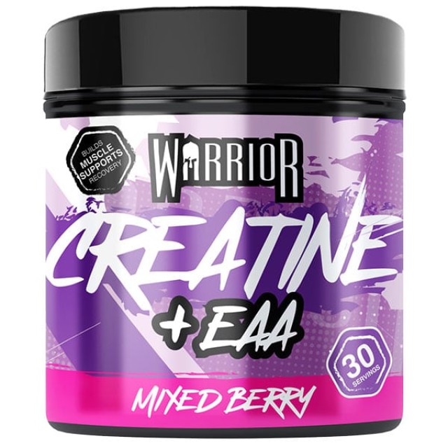 Warrior Creatine + EAA Μονοϋδρική Κρεατίνη με γεύση Mixed Berry, 270g