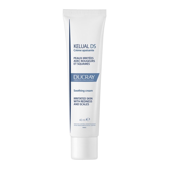 Ducray Kelual DS Ενυδατική Κρέμα Προσώπου Για Ευαίσθητες Επιδερμίδες, 40ml
