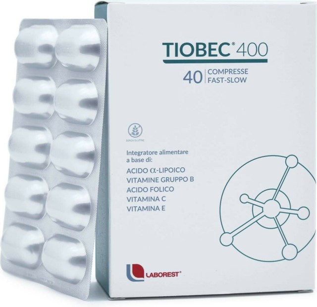 Tiobec 400 Συμπλήρωμα Διατροφής για το Νευρικό Σύστημα, 40 Ταμπλέτες
