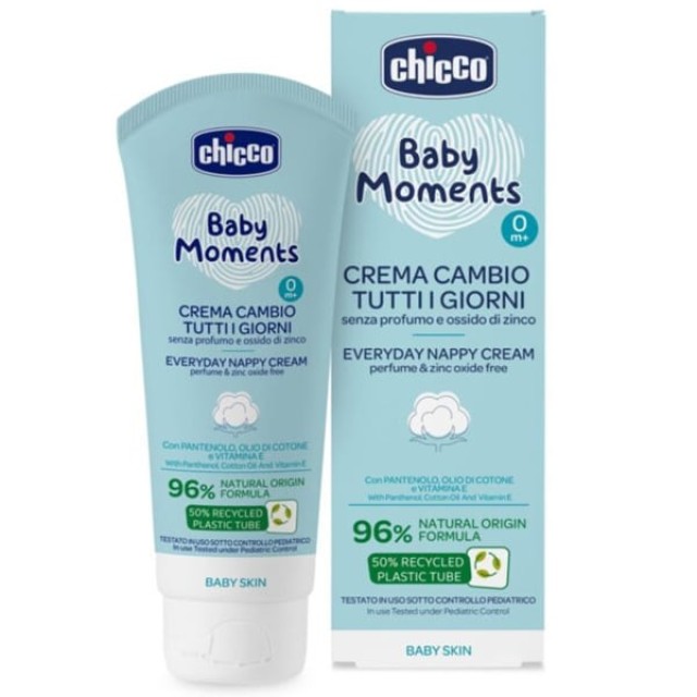 Chicco Baby Moments Nappy Cream Βρεφική Κρέμα κατά του Συγκάματος, ...