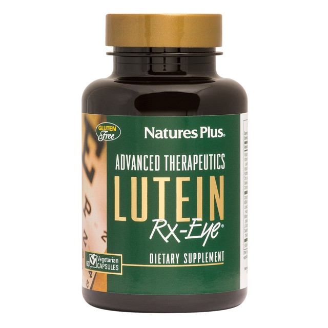 Natures Plus Lutein Rx Eye για την Υγεία της Όρασης, 60 Φυτικές Κάψουλες