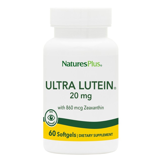 Natures Plus Lutein Ultra, 60 Μαλακές Κάψουλες