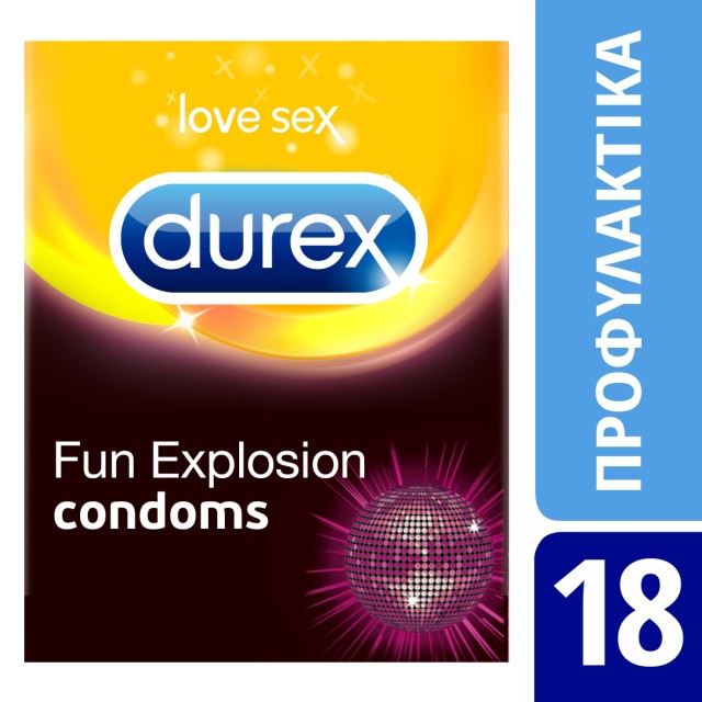 Durex Προφυλακτικά Fun Explosion, 18 Τεμάχια