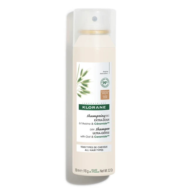 Klorane Extra Mild Dry Shampoo with Color for Brown to Dark Hair...