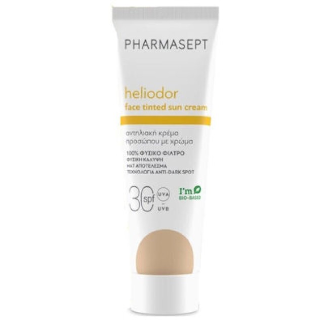 Pharmasept Heliodor Face Tinted Sun Cream Αντηλιακή Κρέμα Προσώπου με Χρώμα SPF30, 50ml