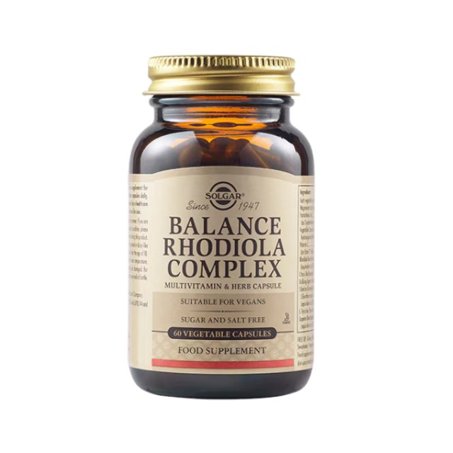 Solgar Balance Rhodiola Complex Συμπλήρωμα Διατροφής για τη Διαχείρ...