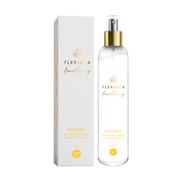 Fleriana Aromatherapy Euphoria Air Freshener Spray Υγρό Αρωματικό Χώρου με Υπέροχο Άρωμα για Αίσθηση Ευφορίας, 125ml