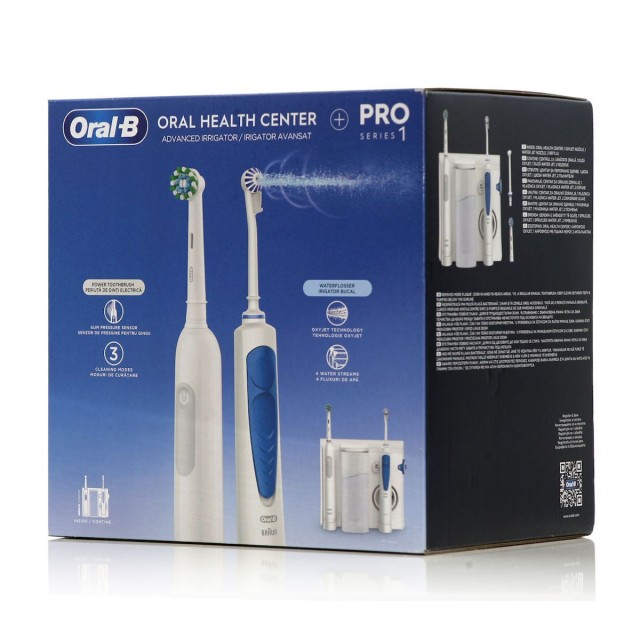 Oral-B Oral Health Center Pro Series Πακέτο Καθαρισμού με Ηλεκτρική Οδοντόβουρτσα & Water Flosser, 2 Τεμάχια