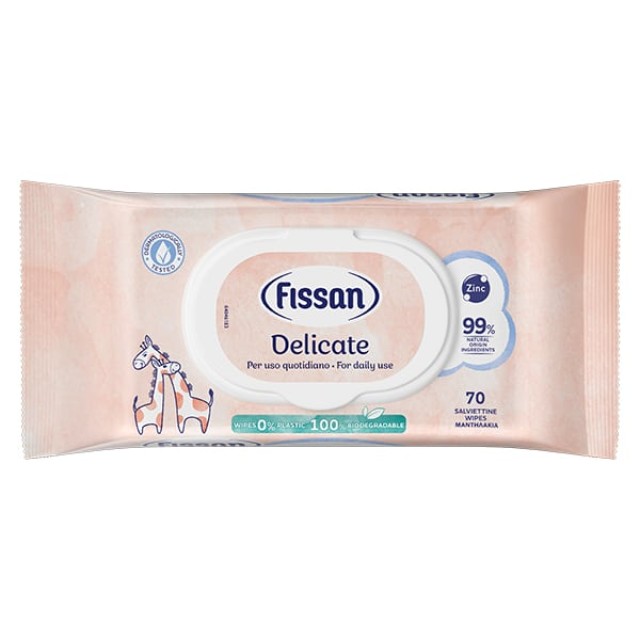 Fissan Baby Delicate Υγρά Μαντηλάκια, 70τμχ