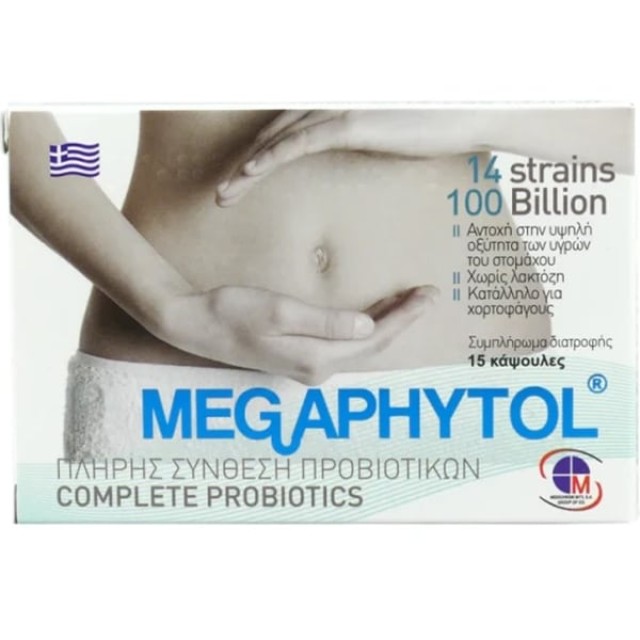 Medichrom Megaphytol® Complete Προβιοτικά, 15 Κάψουλες
